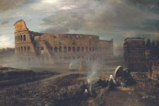 Oswald Achenbach - The Colosseum, Rome