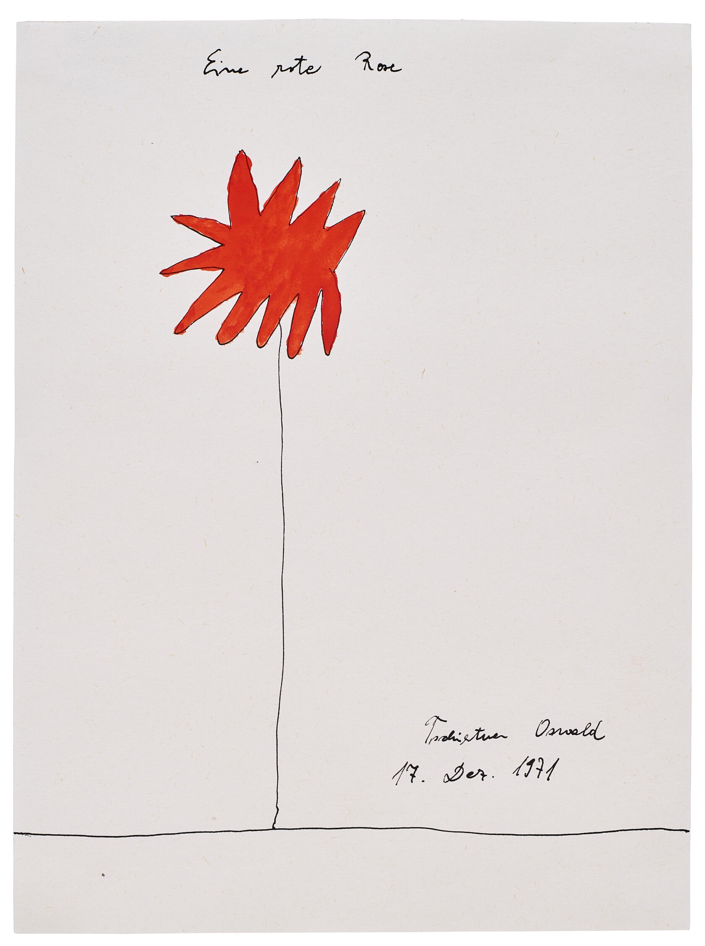 Oswald Tschirtner - Ein Rote Rose (A Red Rose)