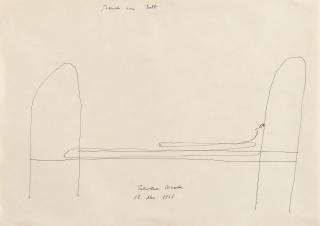 Oswald Tschirtner - „Mensch im Bett“.