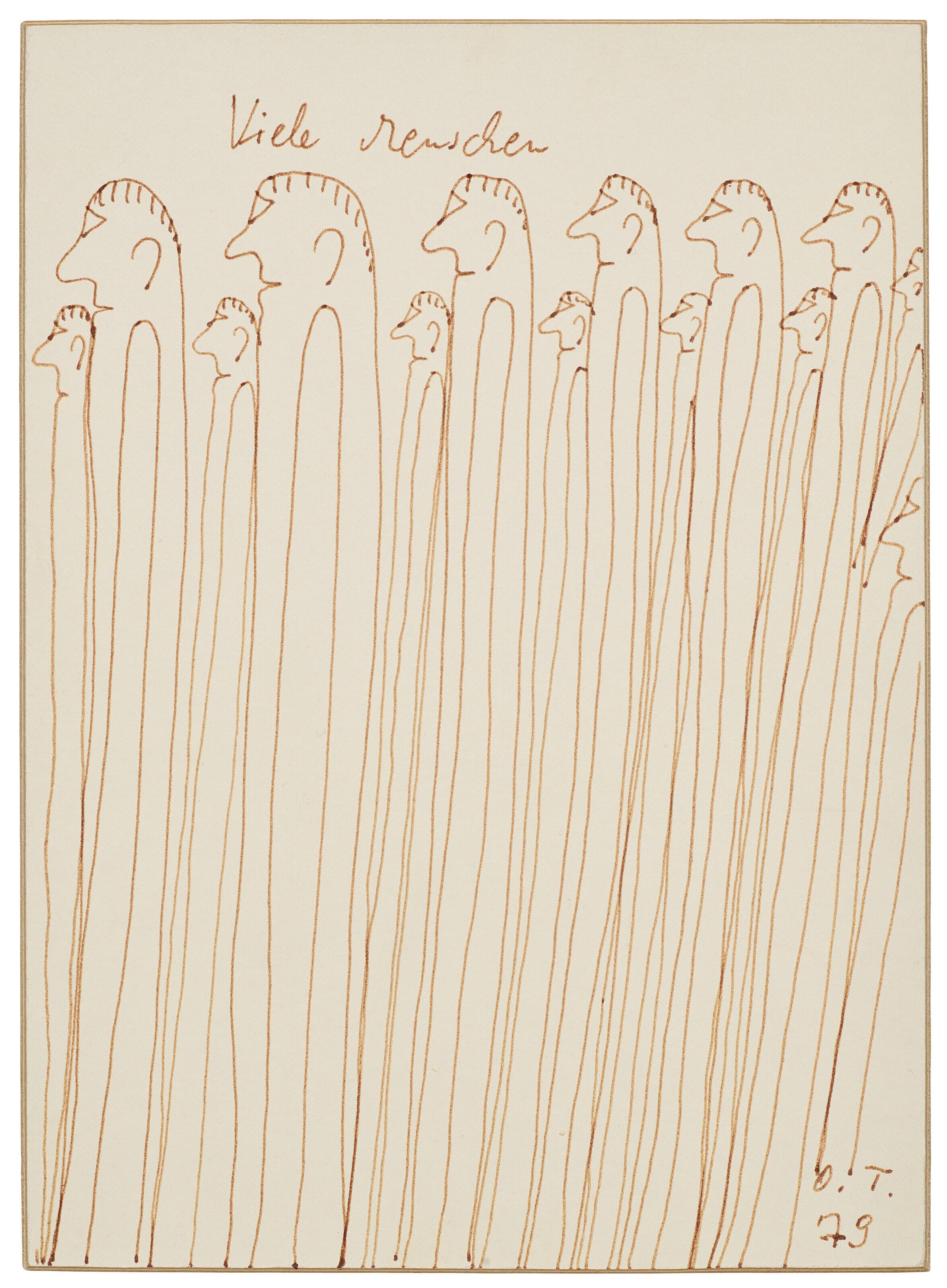 Oswald Tschirtner - Viele Menschen (Many People)