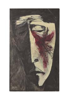 Oswaldo Guayasamín - Cabeza de hombre