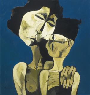 Oswaldo Guayasamín - Madre Con Niño