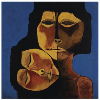 Oswaldo Guayasamín - Madre y niño
