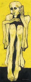 Oswaldo Guayasamin - Niño En Amarillos
