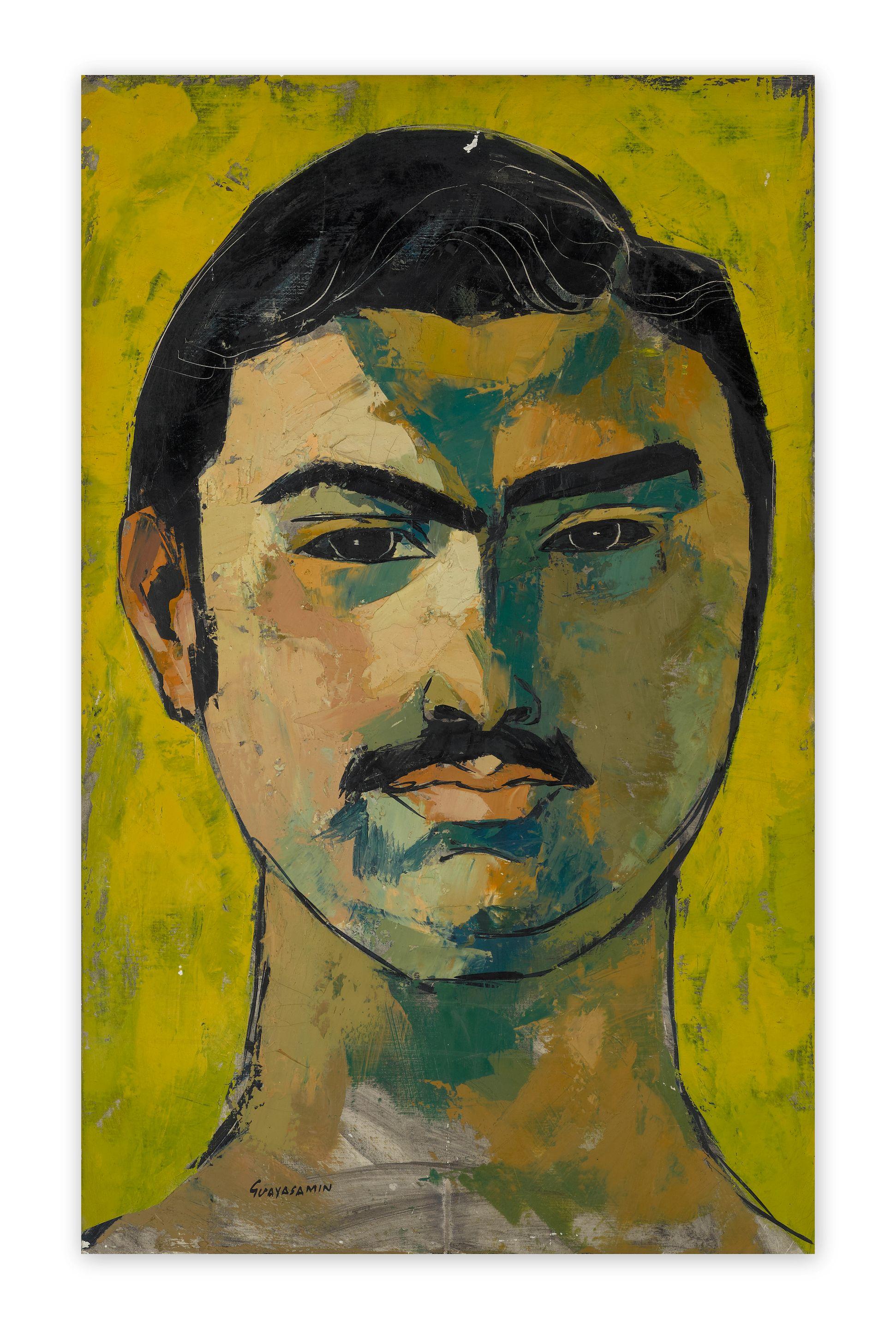 Oswaldo Guayasamín - Retrato de hombre