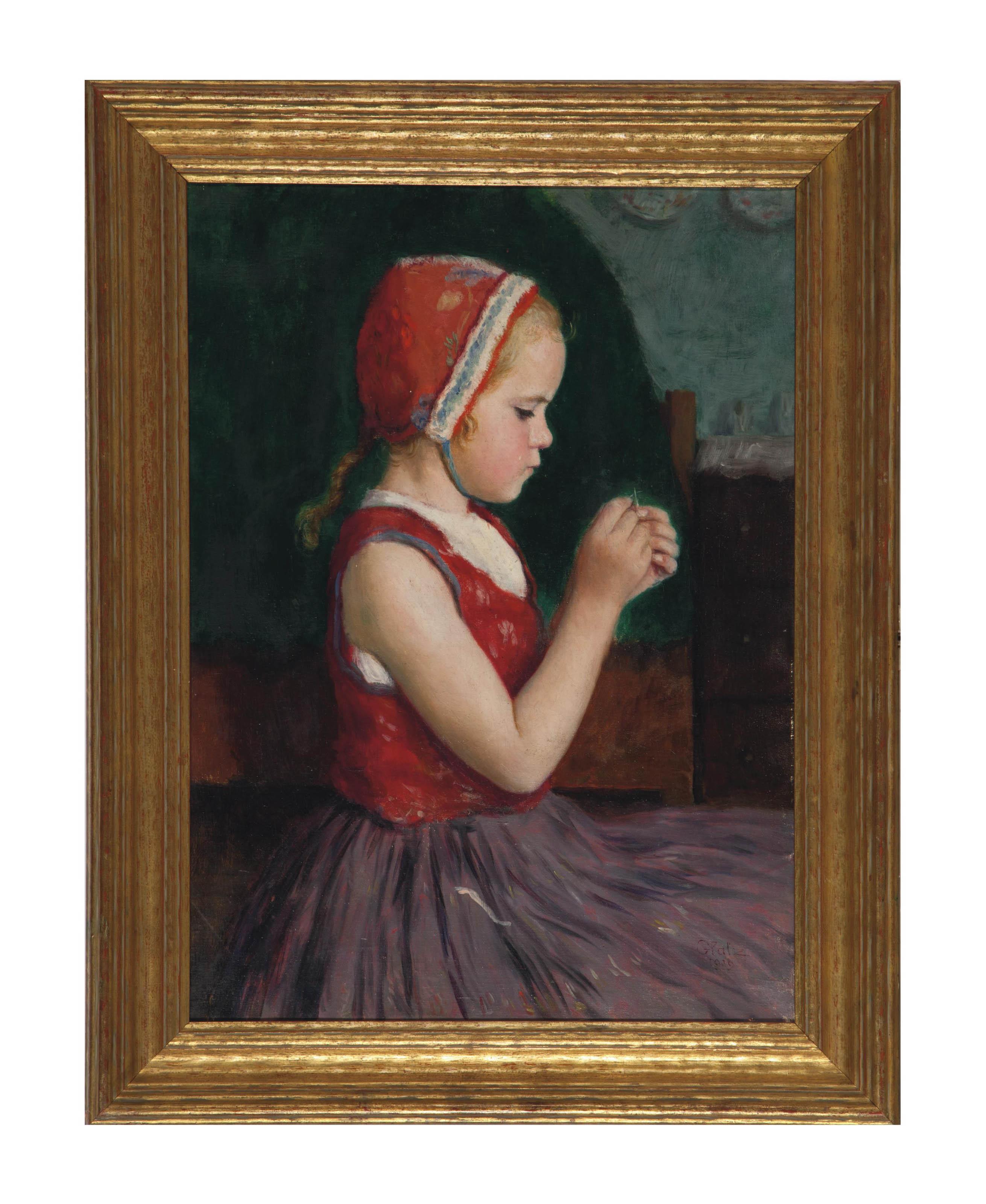 Oszkár Glatz - The young seamstress