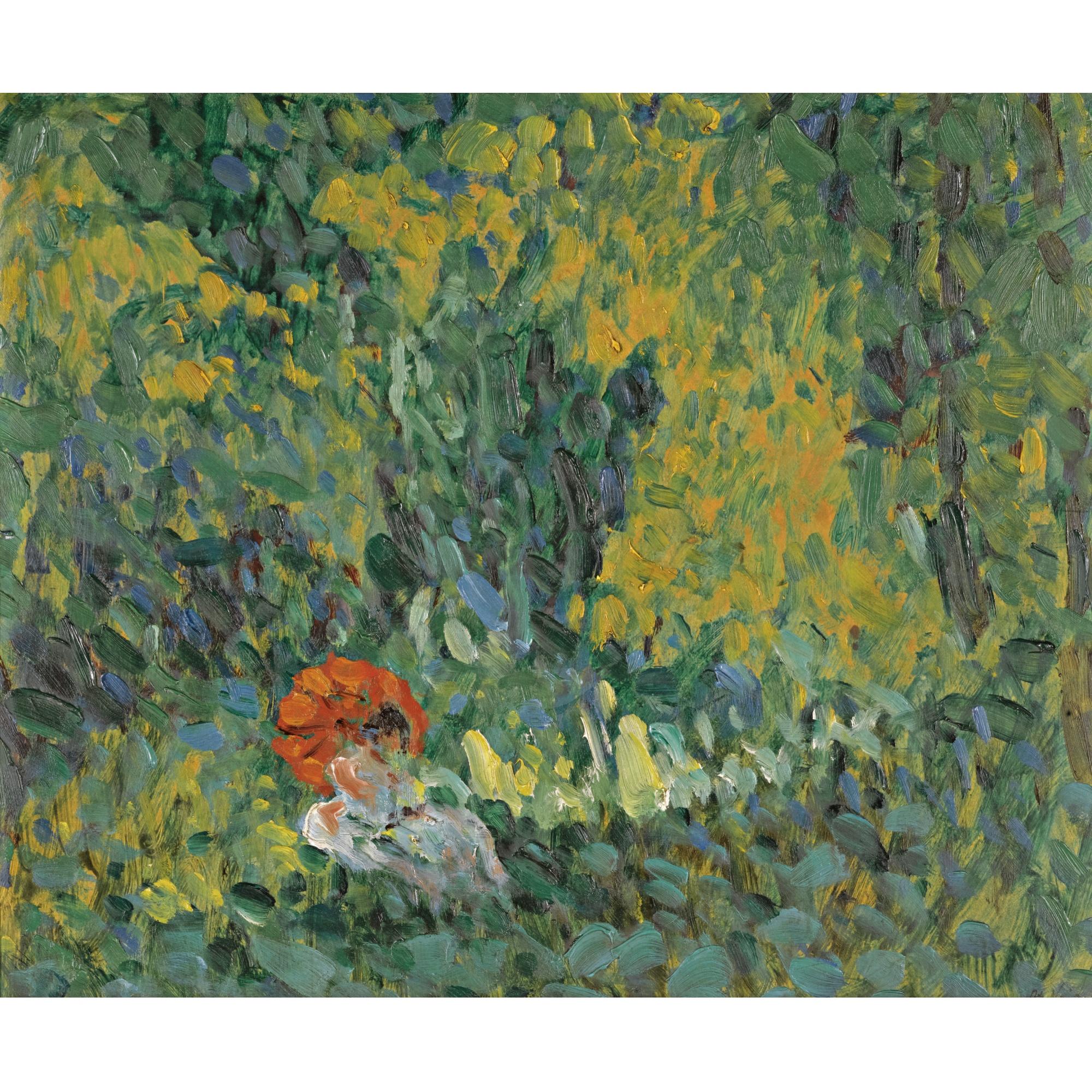 Otakar Nejdely - Czech lady With Umbrella (Žena S Deštníkem)