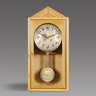 Otakar Novotný - Czech cubist Oak Shelf Clock (Kubistické Hodiny Z Dubového Dřeva)