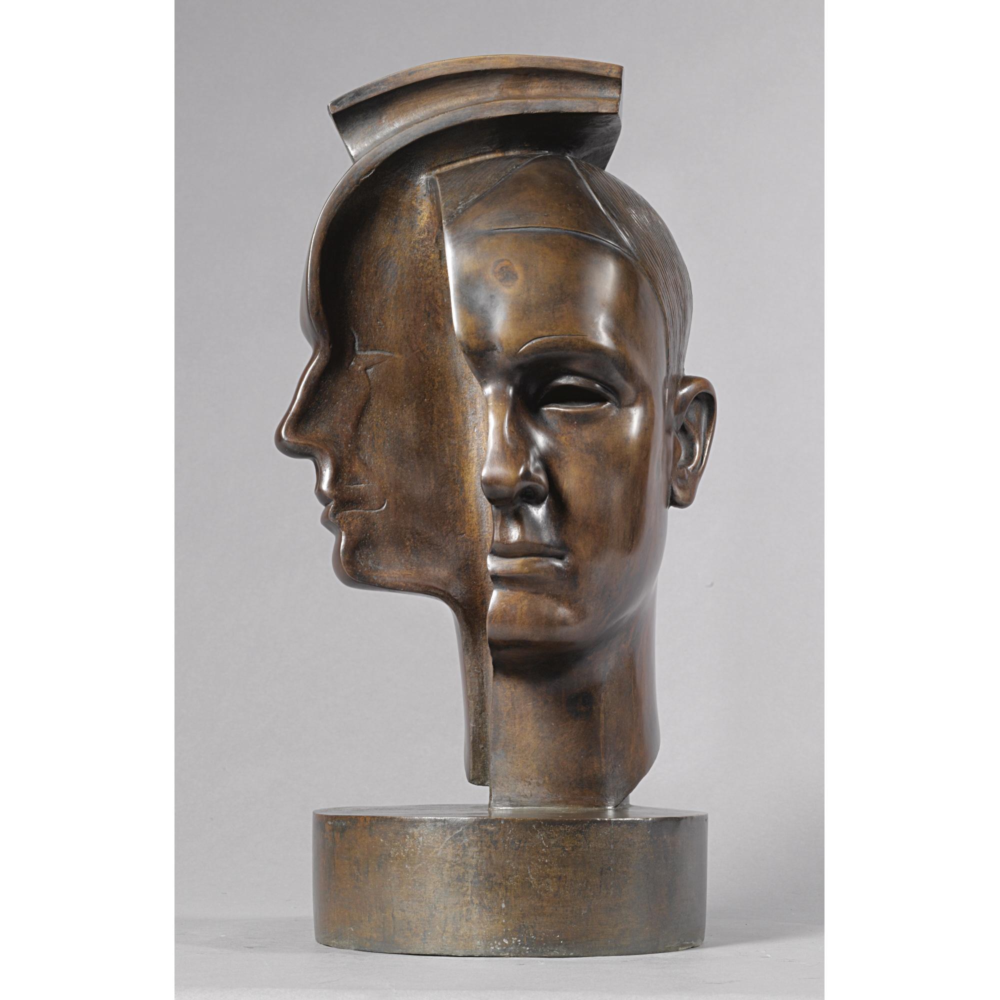 Otakar Svec - Czecdouble Portrait Of Actors Voskovec And Werich  (Dvojportrét Herců Voskovce A Wericha)