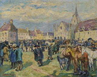 Othon Friesz - Le Marché Aux Chevaux À Falaise