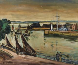 Othon Friesz - L’Entrée Du Port À Honfleur