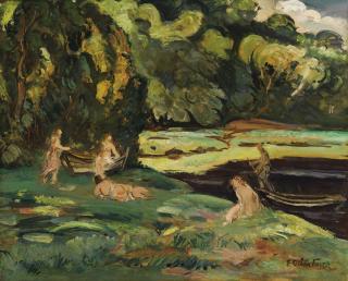 Othon Friesz - Paysage Aux Baigneuses