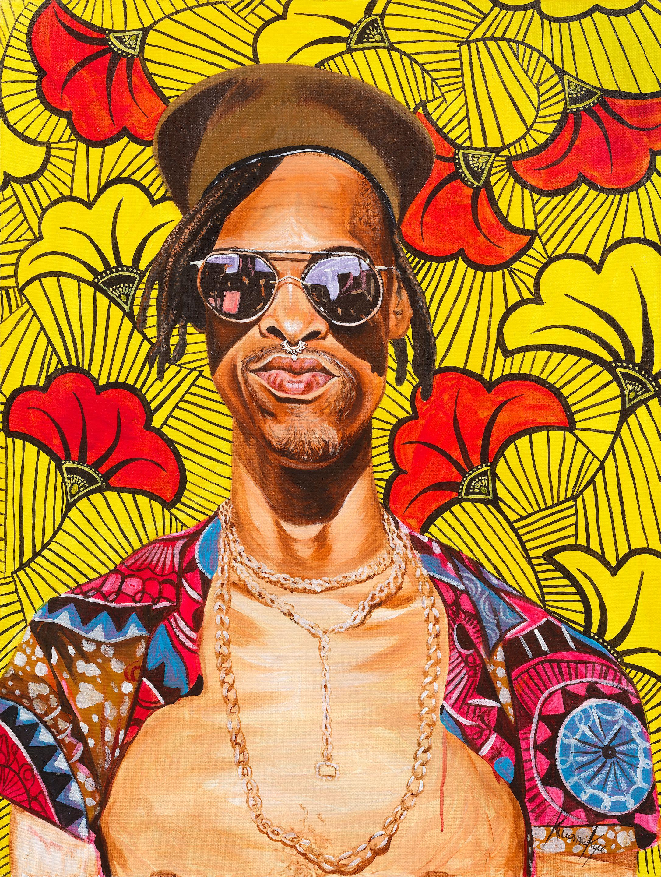 Otis Kwame Kye Quaicoe - Portrait of James Jones, circa 2017