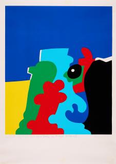 Otmar Alt - Holzelefant mit kleiner Wolke.