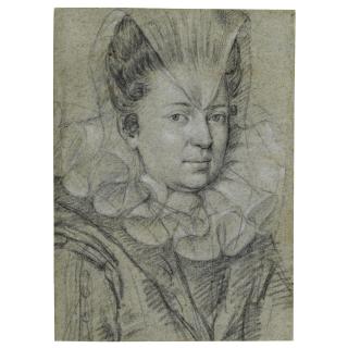 Ottavio Maria Leoni - Half-Length Portrait Of The Marchesa Di Grana 