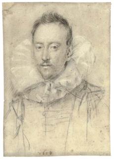 Ottavio Maria Leoni - Portrait of a man, bust-length, in a white ruff