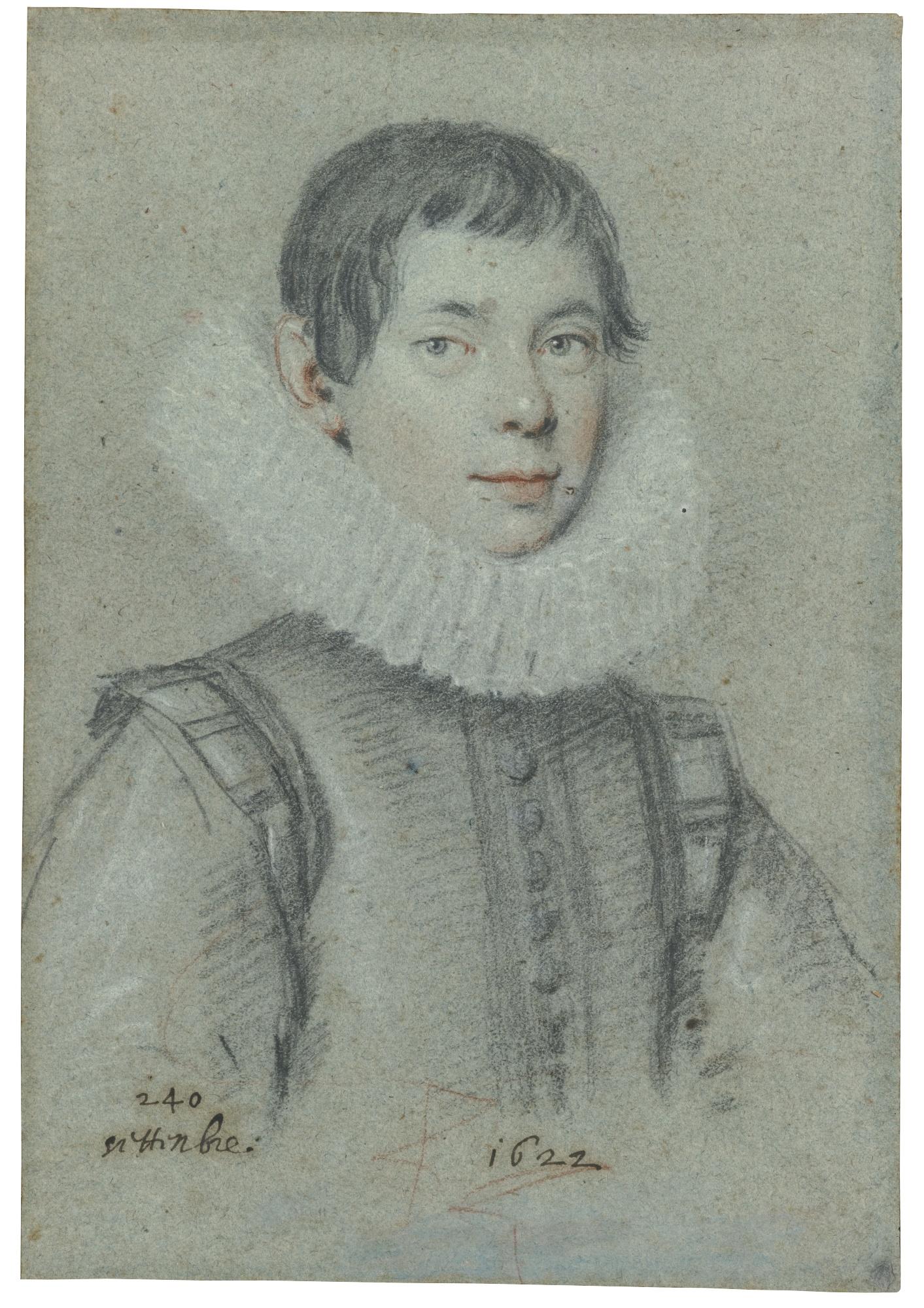 Ottavio Maria Leoni - Portrait Of A Youth In A Dark Doublet And Ruff