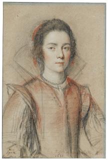 Ottavio Maria Leoni - Portrait Of Donna Madalena Lopez