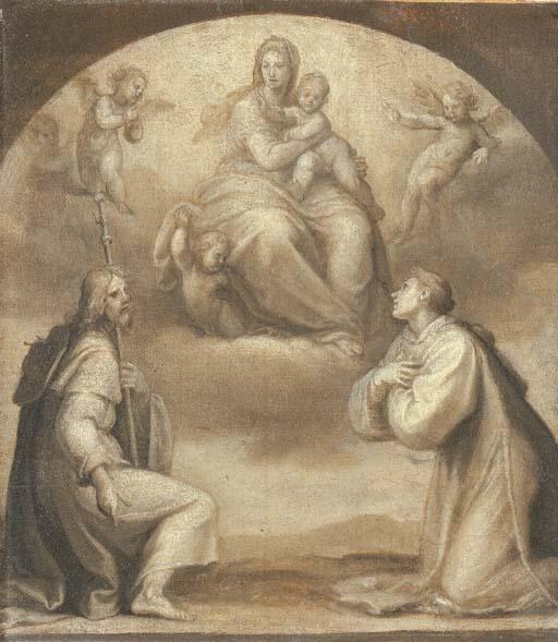 Ottavio Vannini - The Madonna and Child with Saints James and Stephen