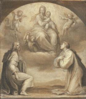 Ottavio Vannini - The Madonna and Child with Saints James and Stephen