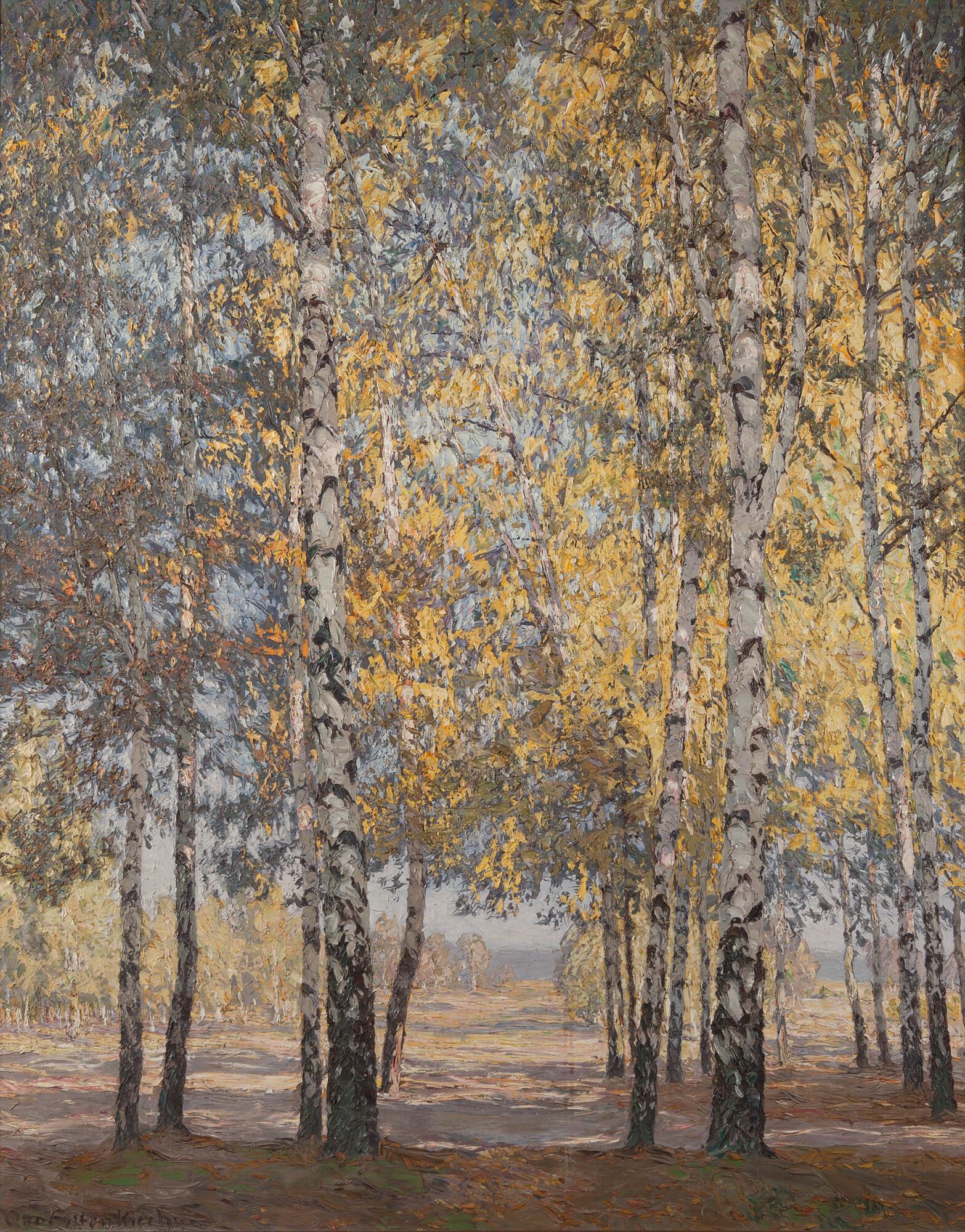 Otto Altenkirch - „Birken im Herbst“.