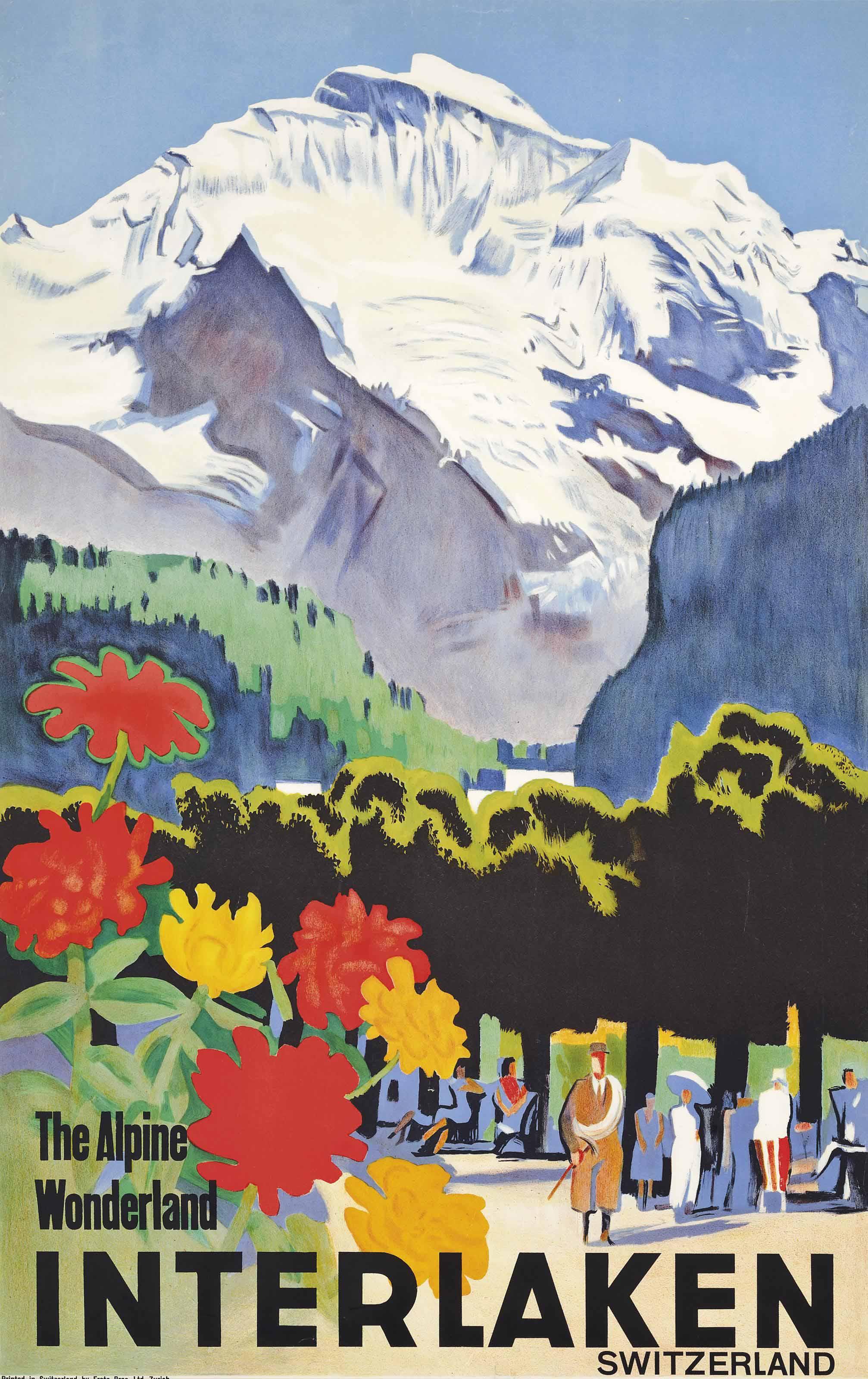 Otto Baumberger - Interlaken, The Alpine Wonderland