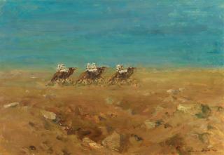 Otto Dill - Arabische Kamelreiter