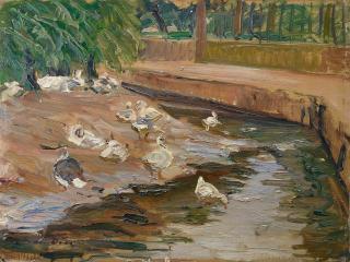 Otto Dill - Enten am Weiher
