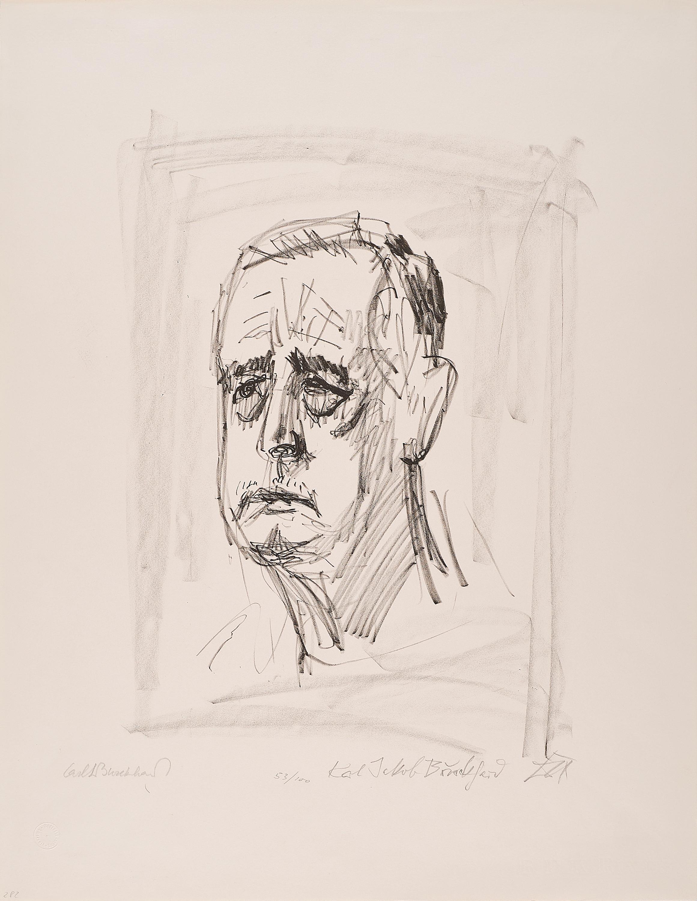 Otto Dix - Bildnis Carl Jacob Burckhardt II (ohne Hemdkragen).