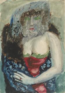 Otto Dix - Dame mit schleier