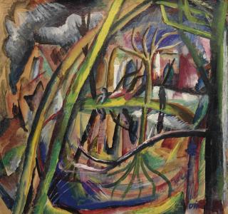 Otto Dix - Dorfteich (Am Tümpel), Souchez-Tal