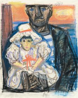 Otto Dix - Fischer und das Kind