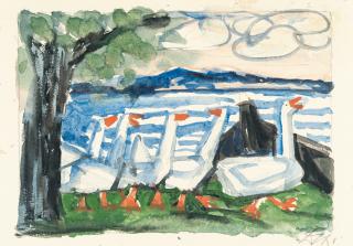 Otto Dix - Gänse am Bodensee