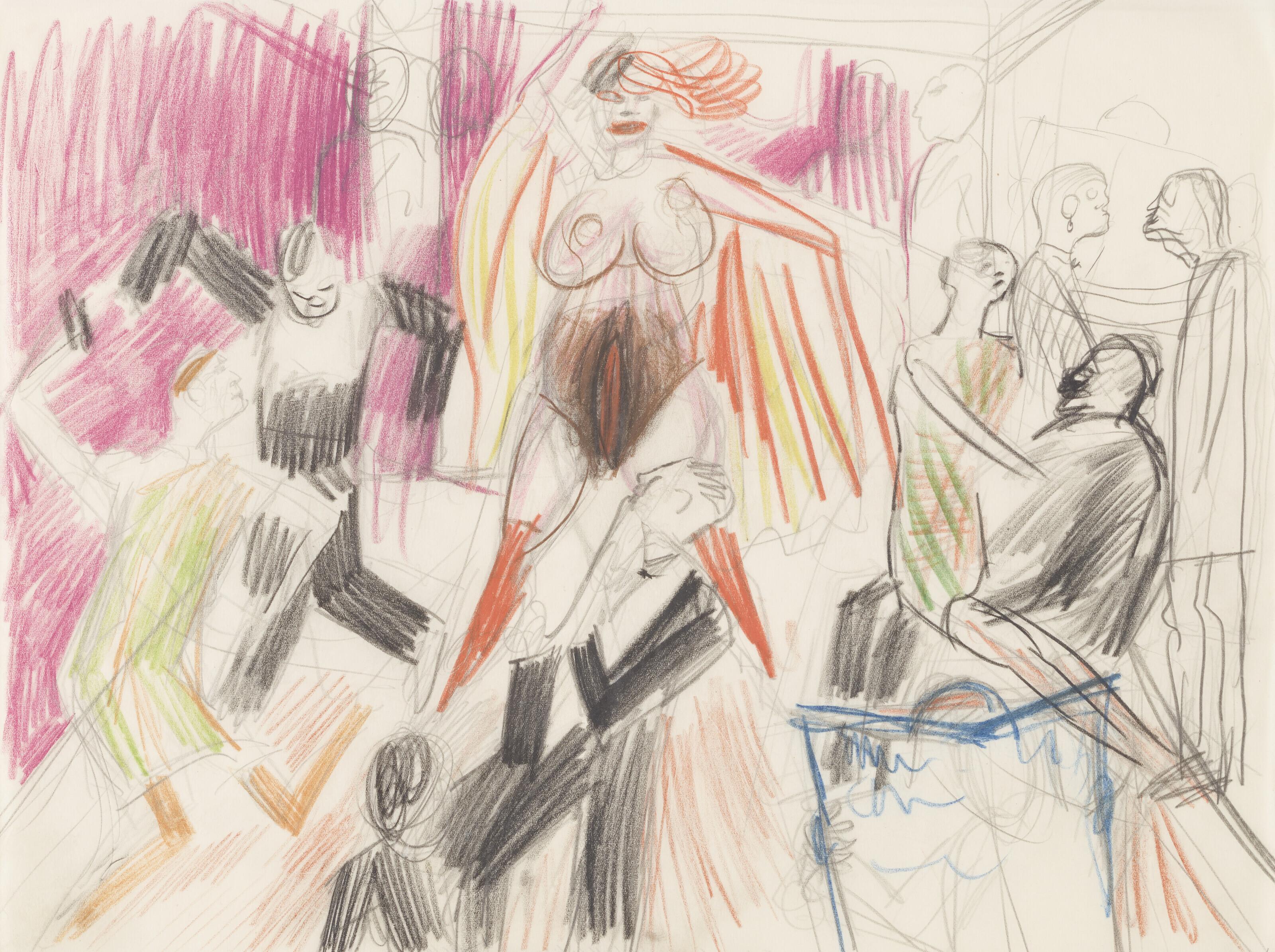 Otto Dix - Großstadt (Entwurf zu Großstadttriptychon)