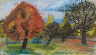 Otto Dix - Herbstliche Baumlandschaft