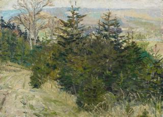 Otto Dix - Herbstliche (Elb?)landschaft