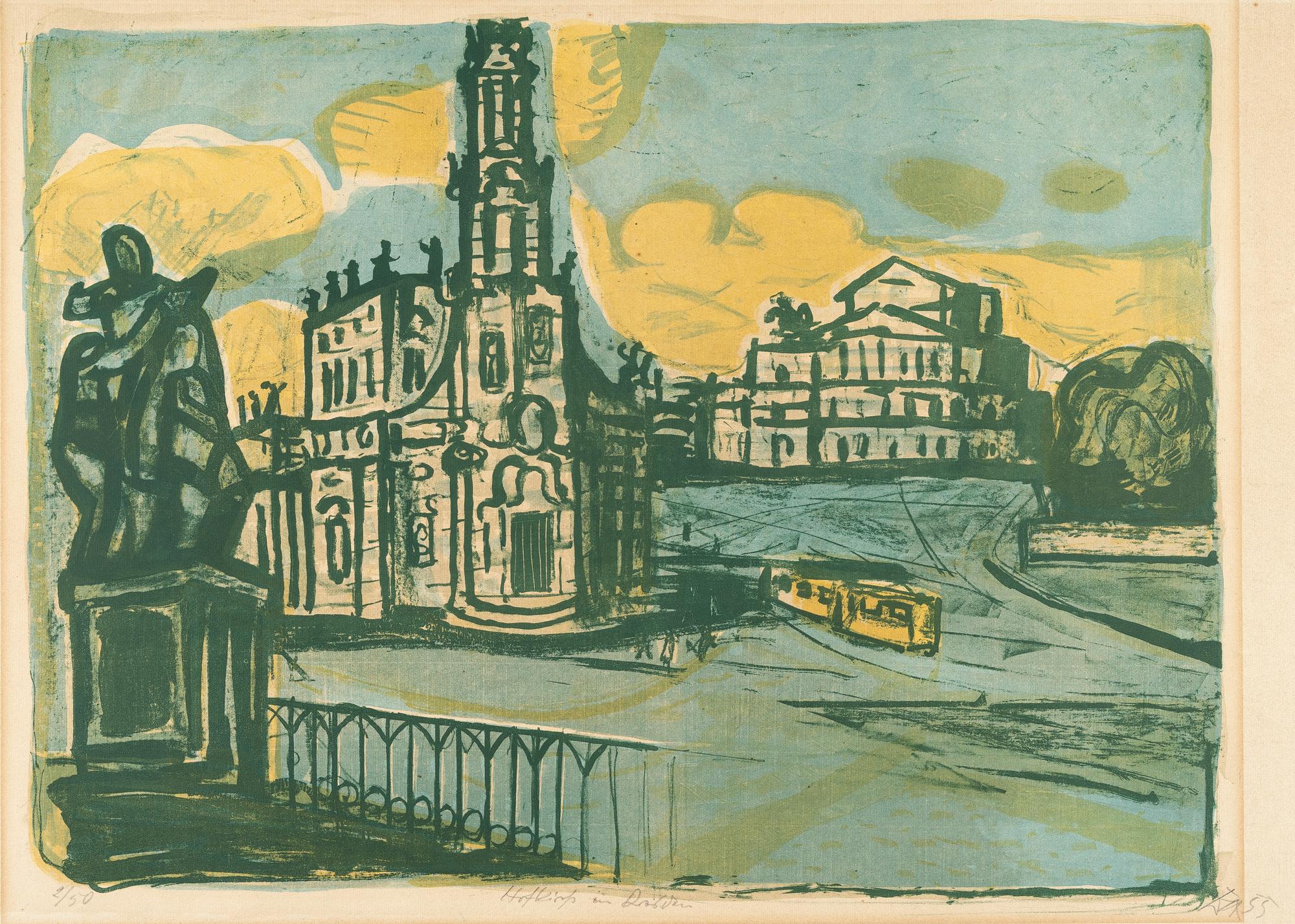Otto Dix - Hofkirche in Dresden