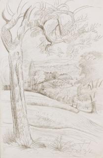 Otto Dix - Landschaft mit Nußbaum