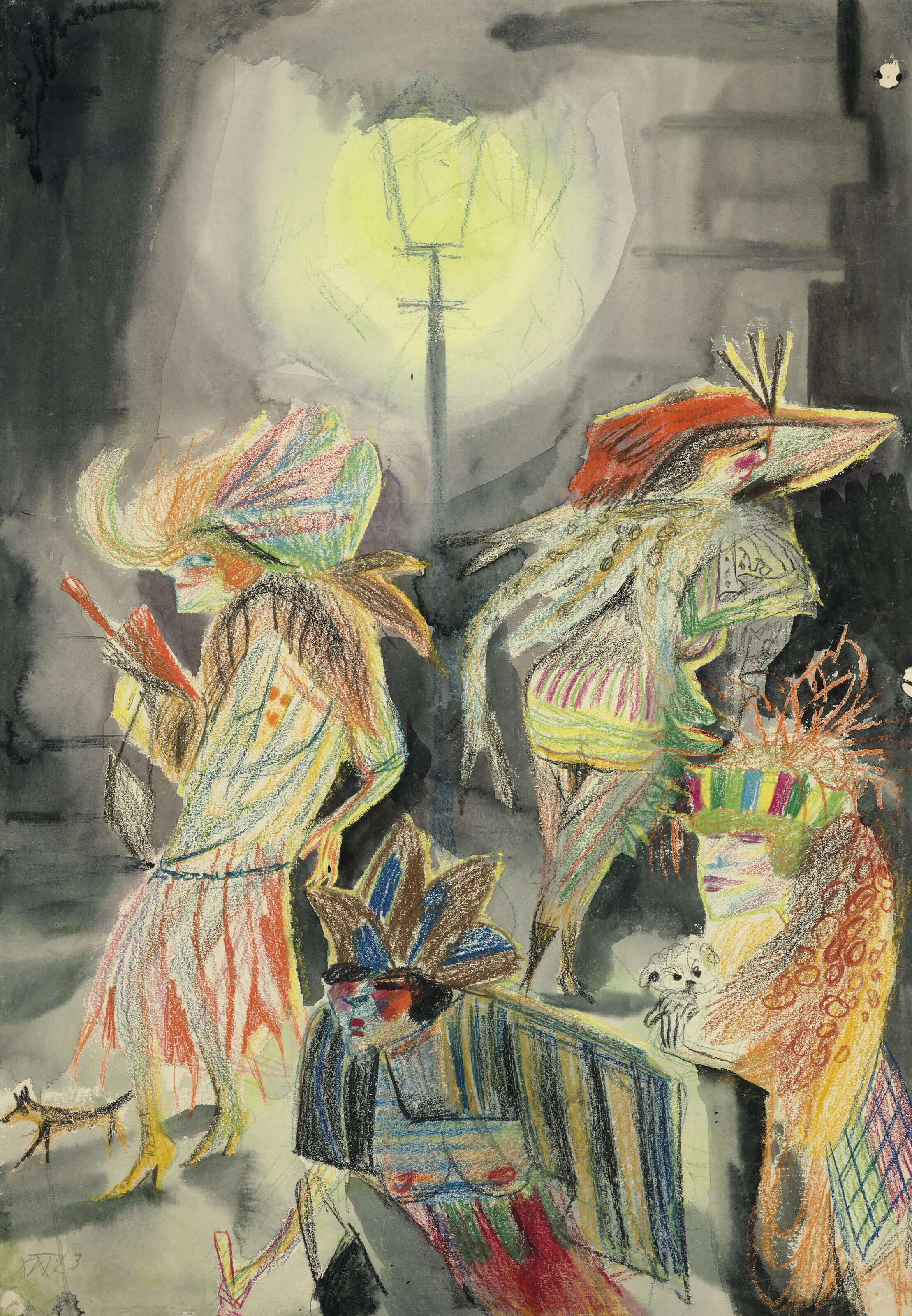 Otto Dix - Laterne (Die Motten und das Licht)