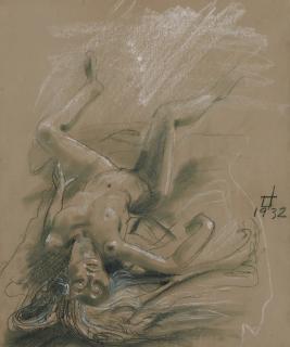 Otto Dix - Liegender Frauenakt (Reclining Female Nude)