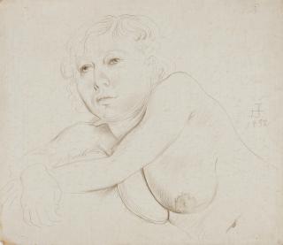 Otto Dix - Liegender Halbakt