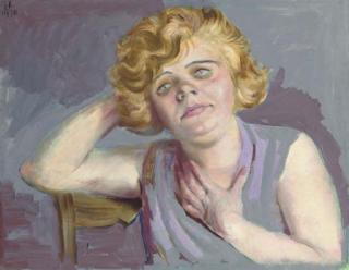 Otto Dix - Mädchen mit aufgestütztem Arm