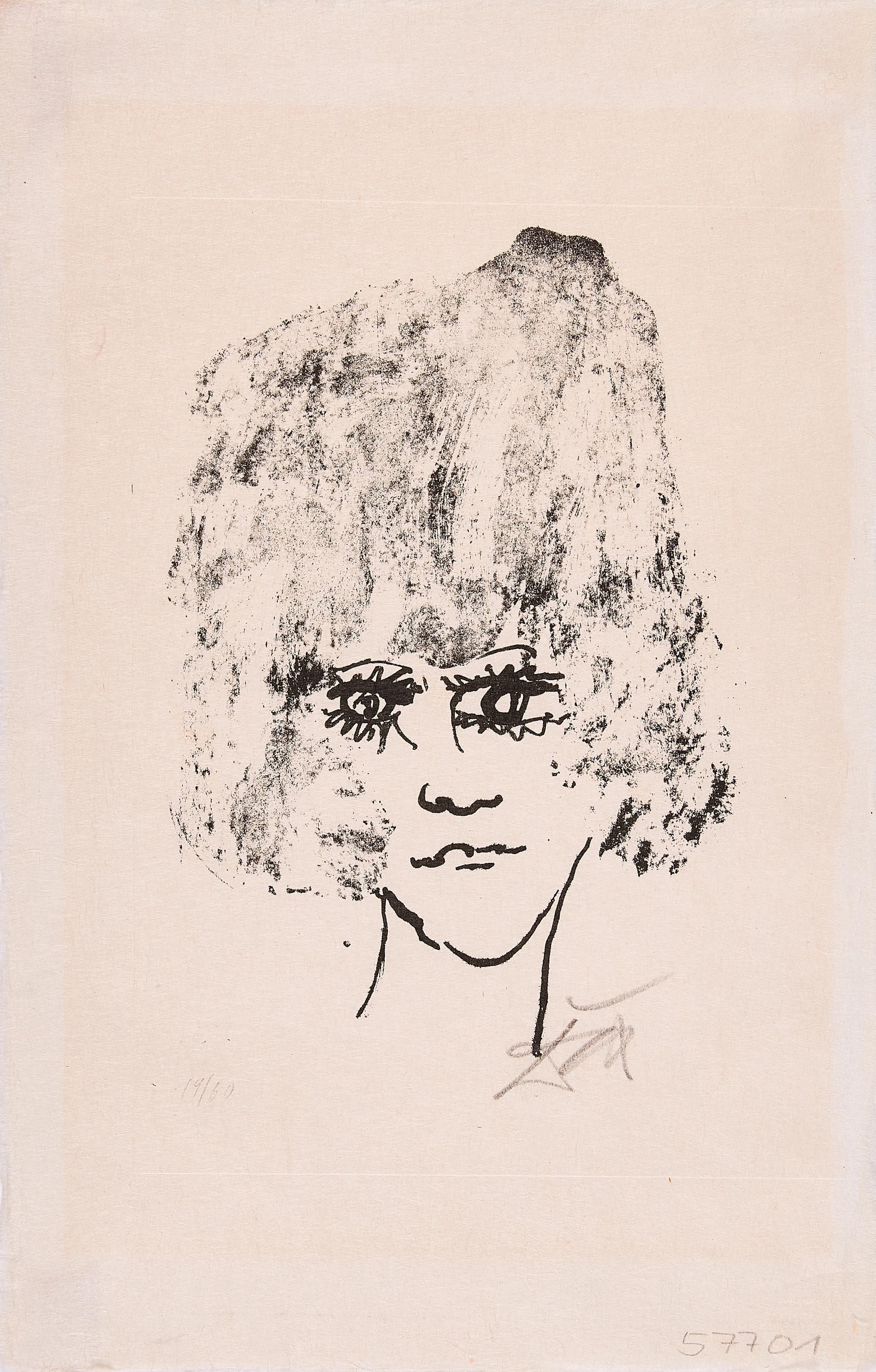 Otto Dix - Mädchenkopf (en face).