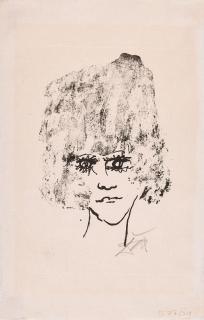 Otto Dix - Mädchenkopf (en face).