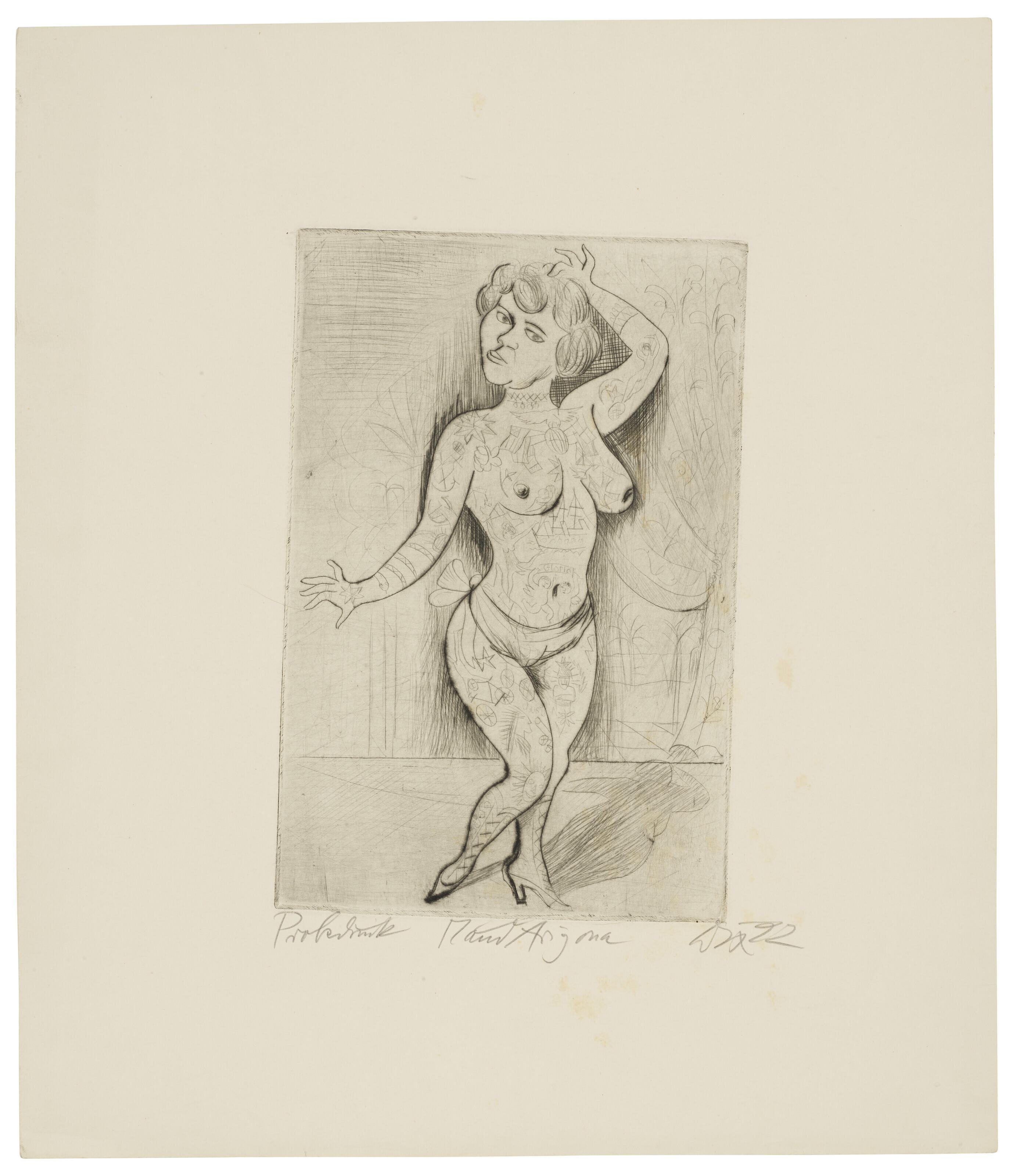 Otto Dix - Maud Arizona (\'Suleika, das tätowierte Wunder\')