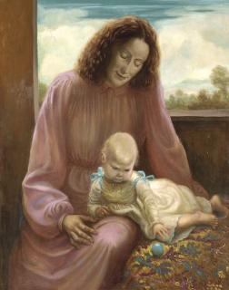 Otto Dix - Mutter Mit Kind (Frau Irmgard Bahle)