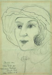 Otto Dix - Mutzli Dix mit Hut