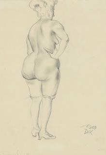 Otto Dix - Rückenakt