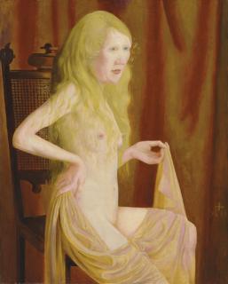 Otto Dix - Sitzender Akt mit blondem Haar