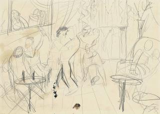 Otto Dix - Skizze zur Kriegsradierung \